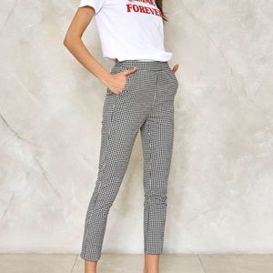 nasty gal gingham pants